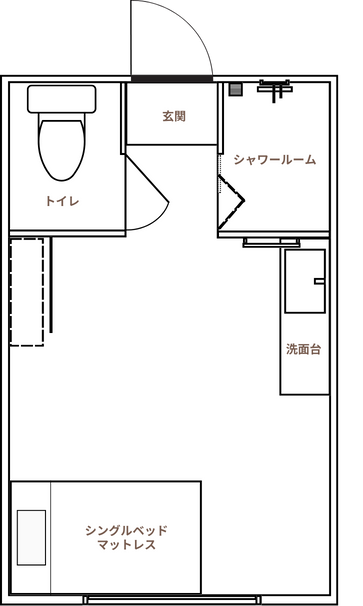 ISLACUBE（アイラキューブ）のホテルタイプの図面